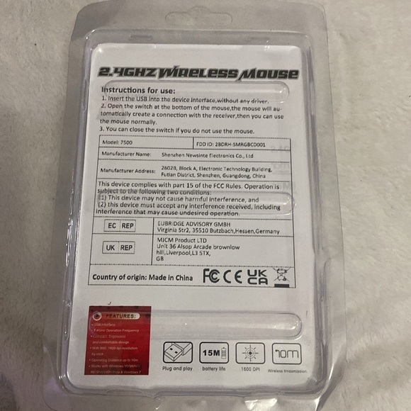 2.4GHZ wireless mouse - Picture 2 of 2